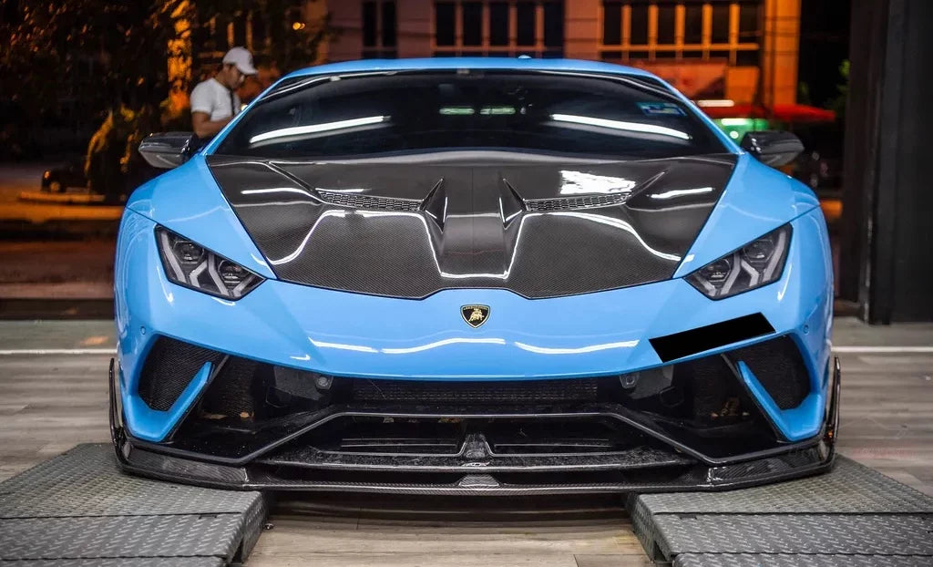 KP Lamborghini Huracan Pre Preg Carbon Fibre V Style Front Hood/Bonnet