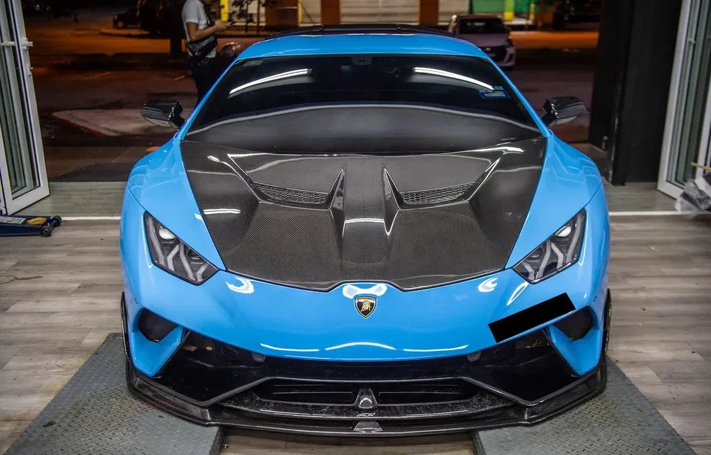 KP Lamborghini Huracan Pre Preg Carbon Fibre V Style Front Hood/Bonnet