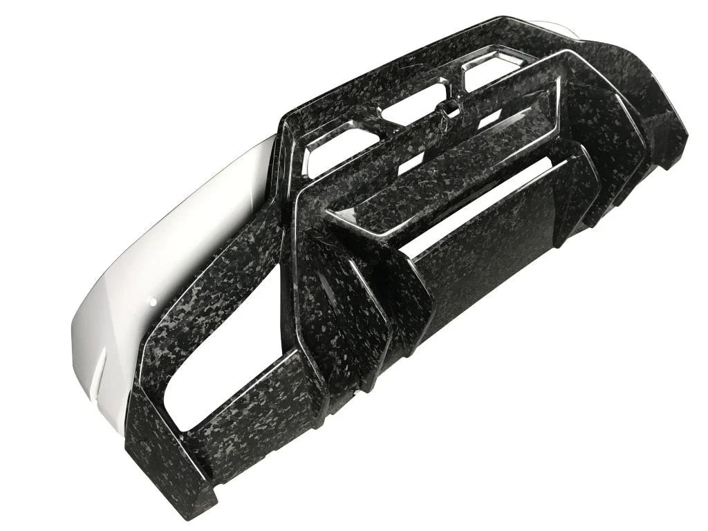 KP Lamborghini Huracan Pre Preg Carbon Fibre V-Style Rear Bumper