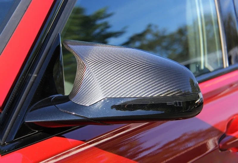 KP BMW M2 F87 Pre Preg Carbon Fibre Mirror Caps LHD