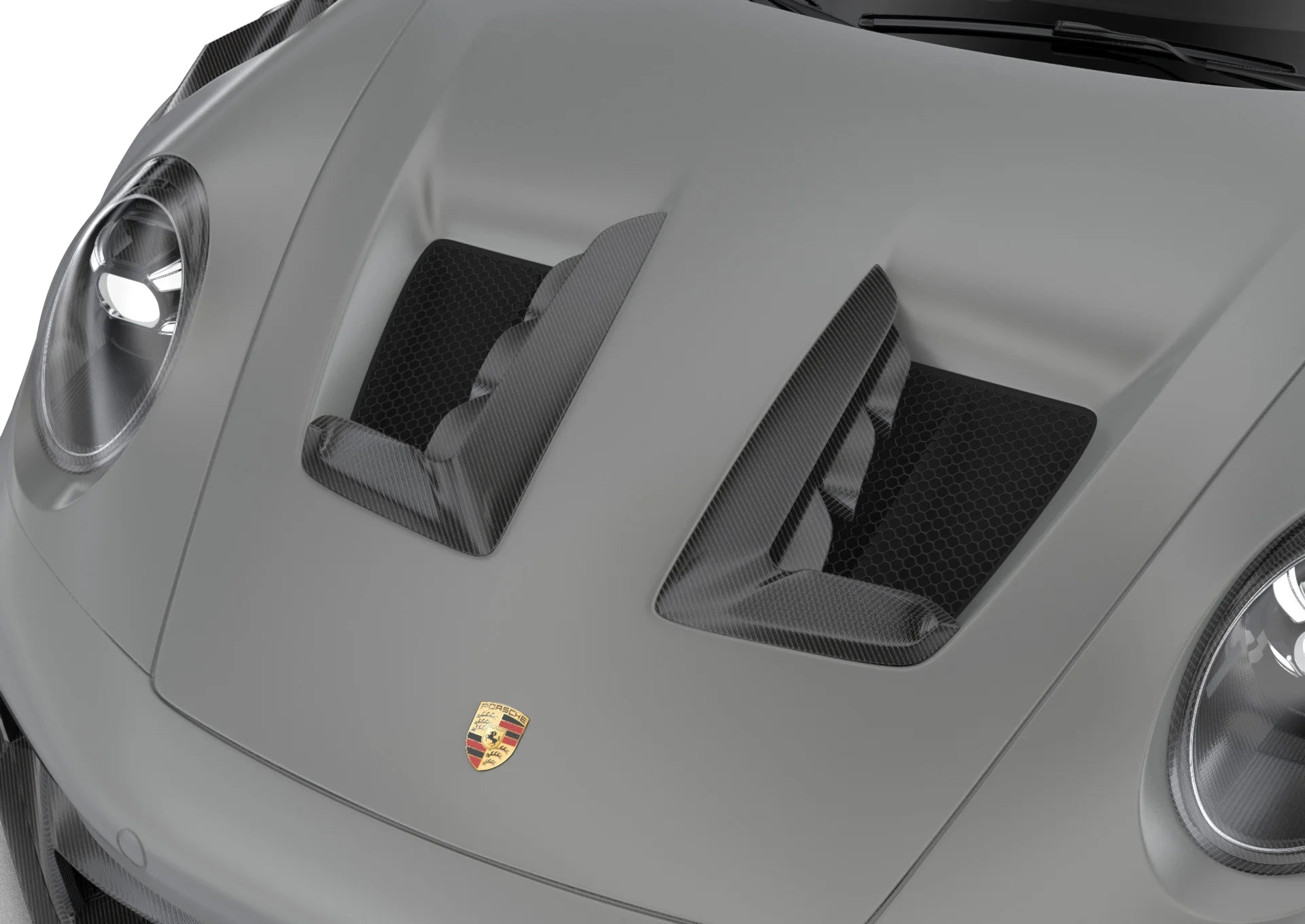 9Design Porsche 992 GT3 RS Hood/Bonnet Louvers