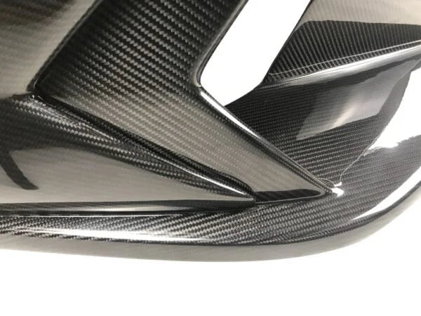 KP Lamborghini Huracan Pre Preg Carbon Fibre V Style Front Bumper