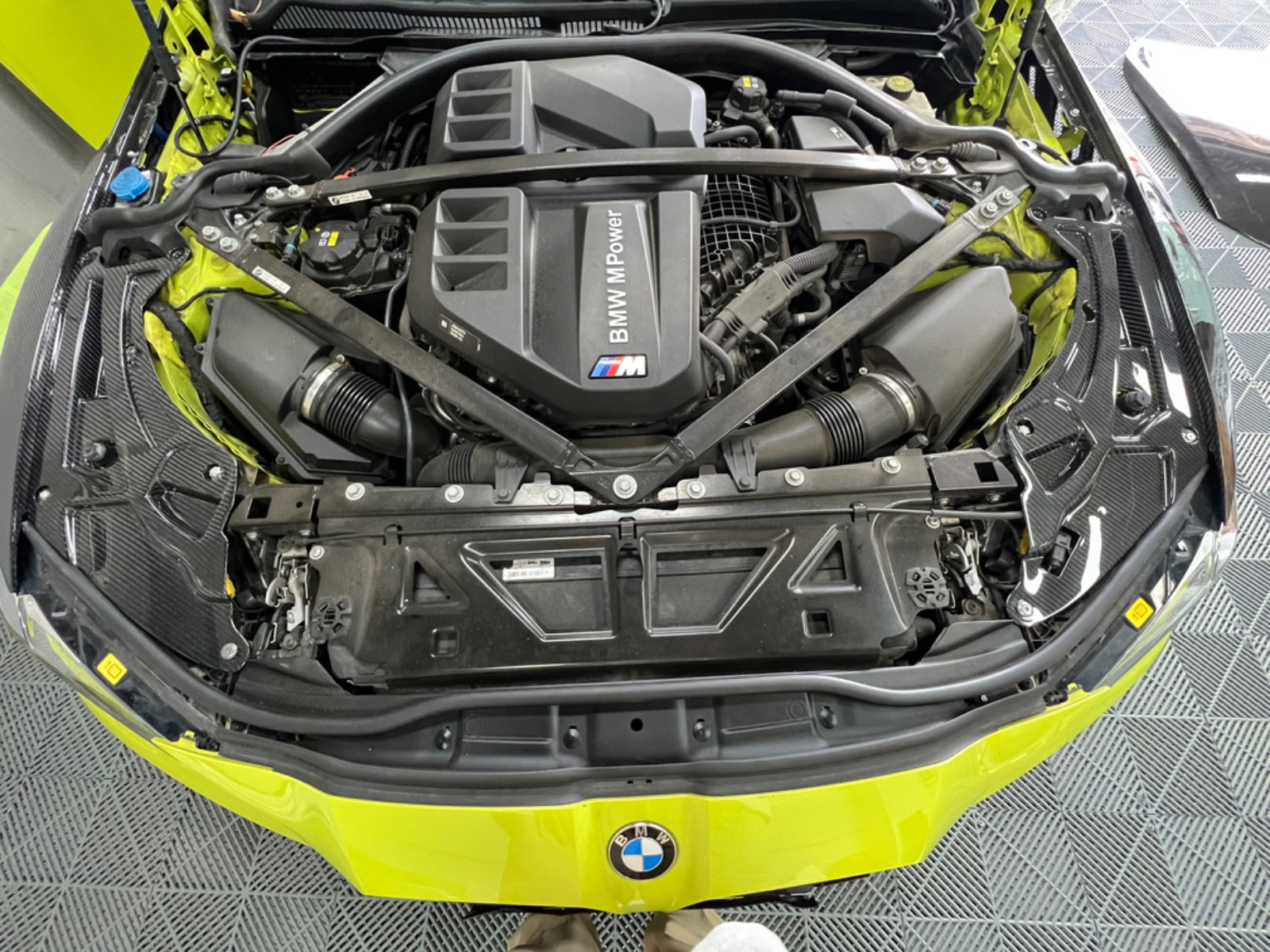 KP BMW M2/M3/M4 PRE PREG DRY CARBON FIBRE ENGINE BAY COVER SET (G80/G81/G82/G83/G87)