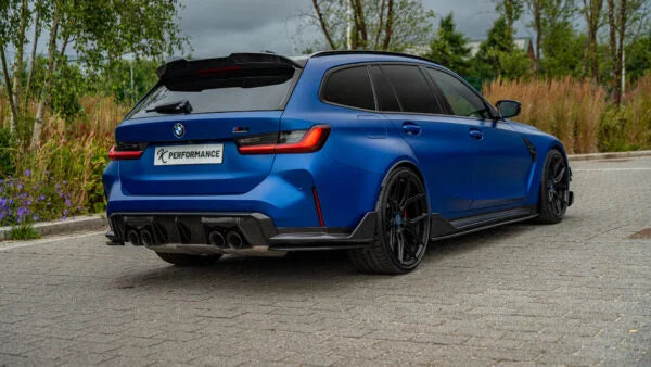 KP BMW M3 Pre Preg Carbon Fibre Rear Corner Splitter Extensions (G80/G81)