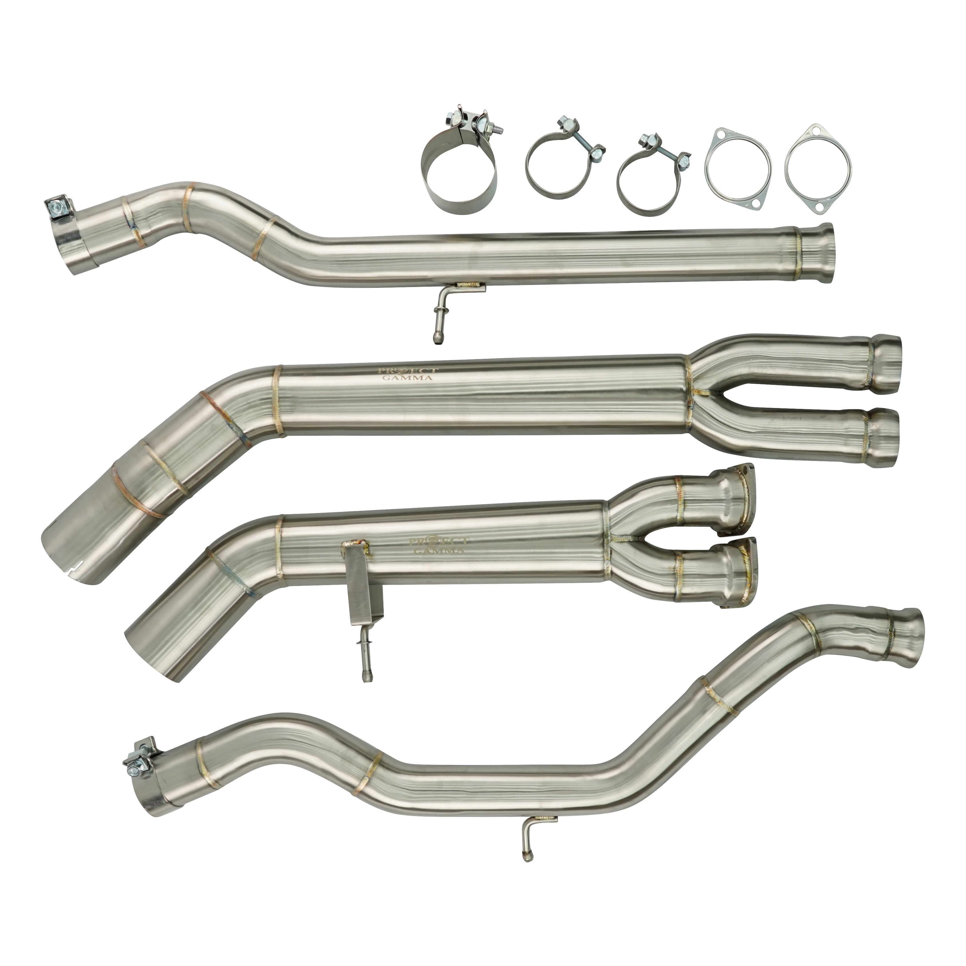 PROJECT GAMMA - BMW M3 | M4 (F80/F82/F83) STAINLESS STEEL MID-PIPES