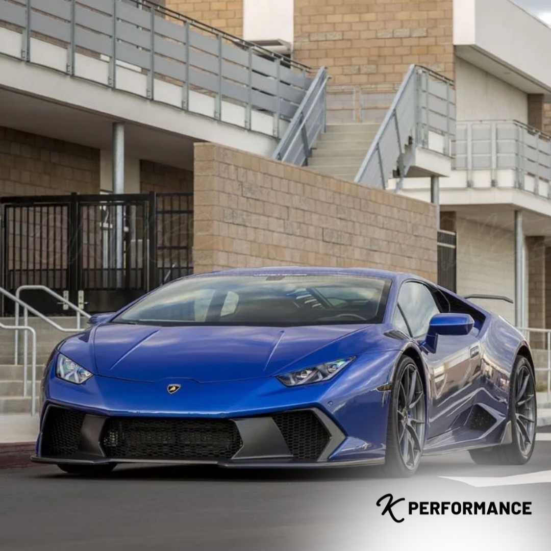 KP Lamborghini Huracan Pre Preg Carbon Fibre V Style Front Bumper