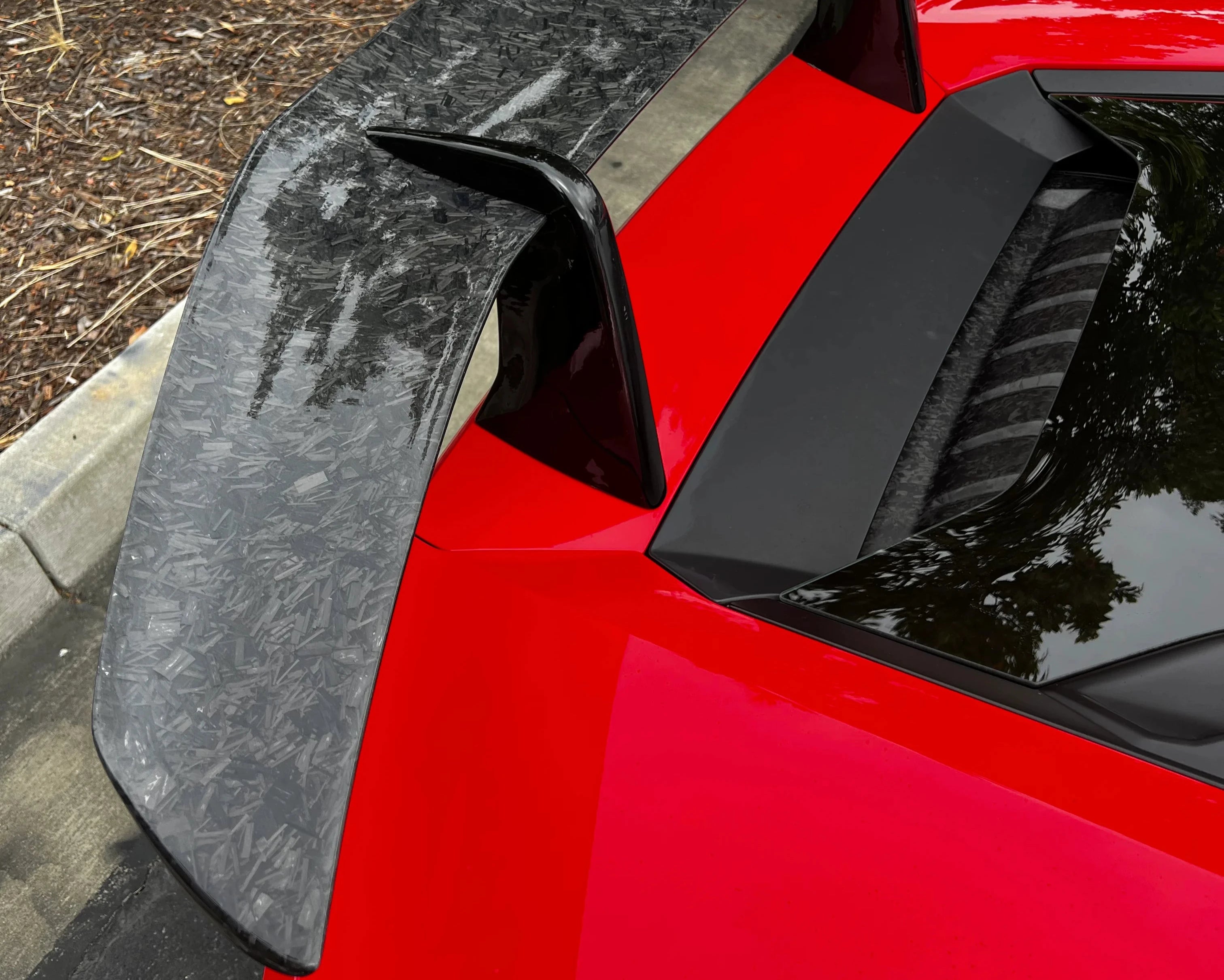 KP Lamborghini Huracan Pre Preg Carbon Fibre Performante Style Rear Wing & Base