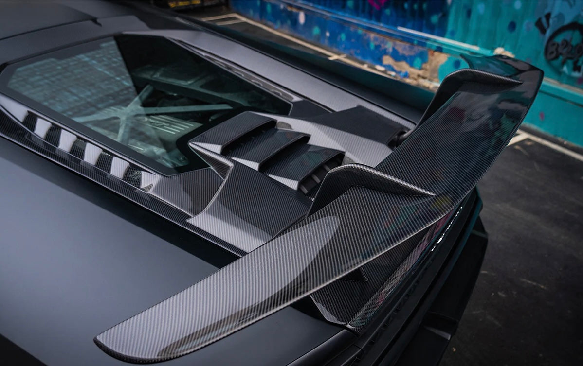 KP Lamborghini Huracan Pre Preg Carbon Fibre Performante Style Rear Wing & Base
