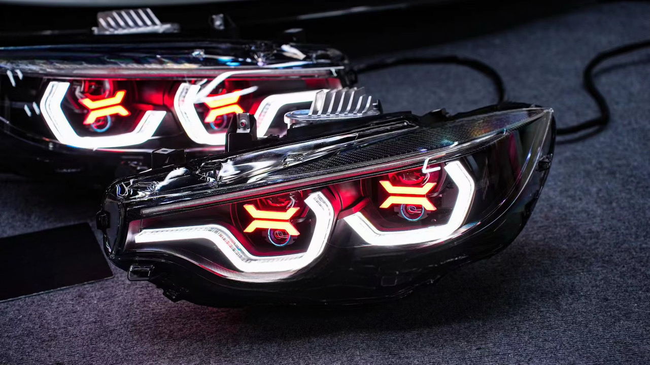 KP BMW M3/M4 Custom Design RGB X-Eyes Headlights (F80/82/83)