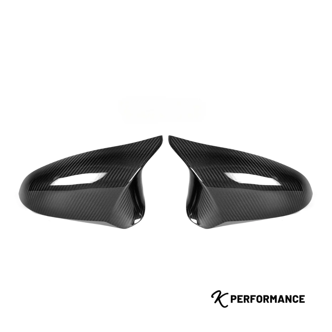 KP BMW M2 F87 Pre Preg Carbon Fibre Mirror Caps LHD