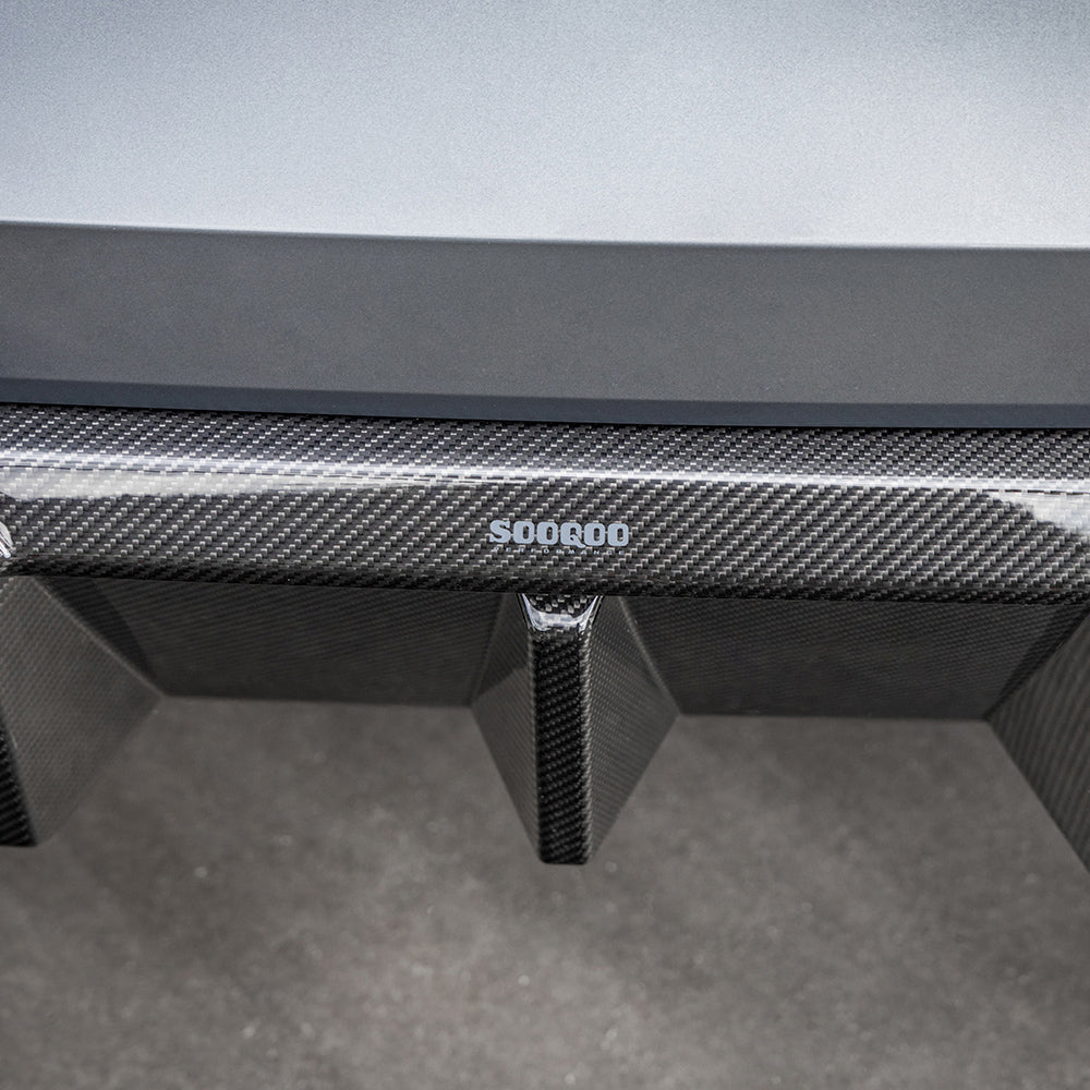 SOOQOO BMW M3/M4 V2 Rear Diffuser + Rear Splitters (G80/G81/G82/G83)