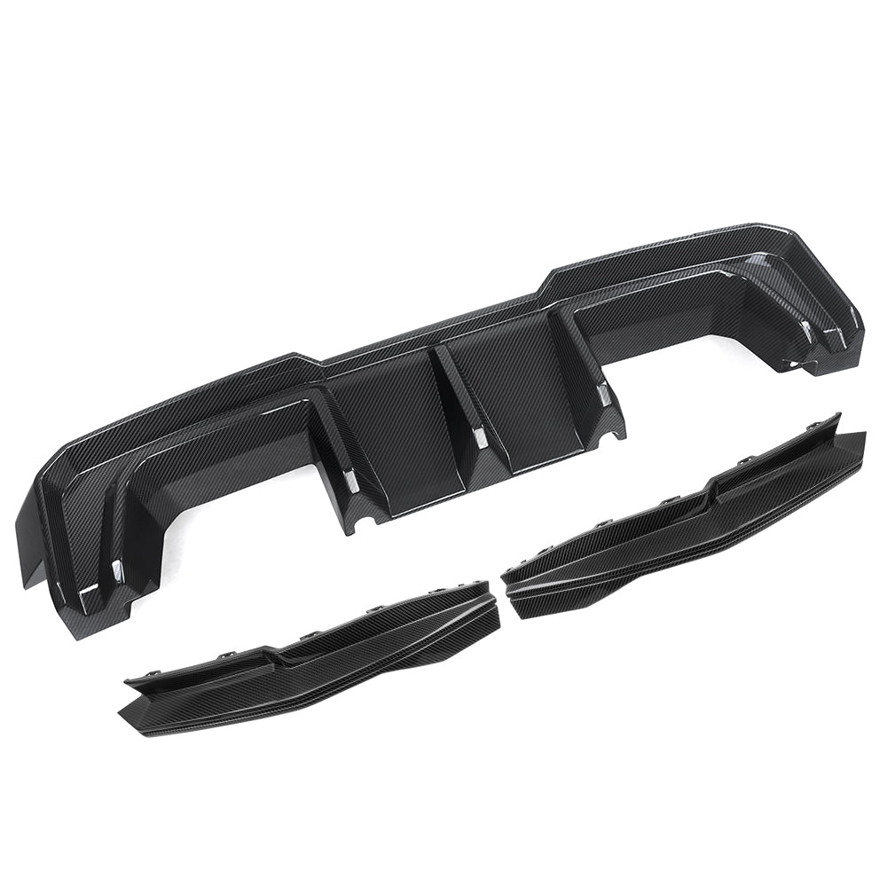 SOOQOO BMW M3/M4 V2 Rear Diffuser + Rear Splitters (G80/G81/G82/G83)