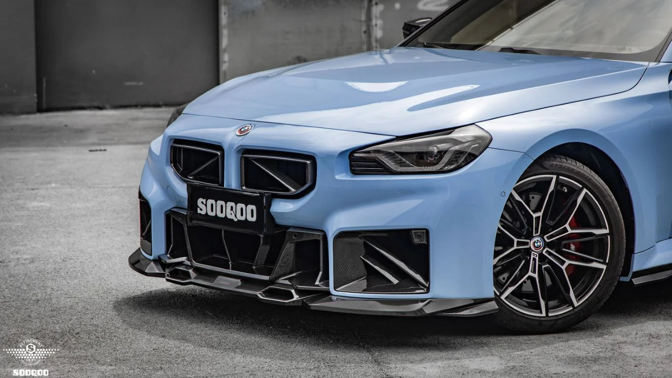 SOOQOO BMW M2 G87 Pre Preg Carbon Fibre Front Lip A