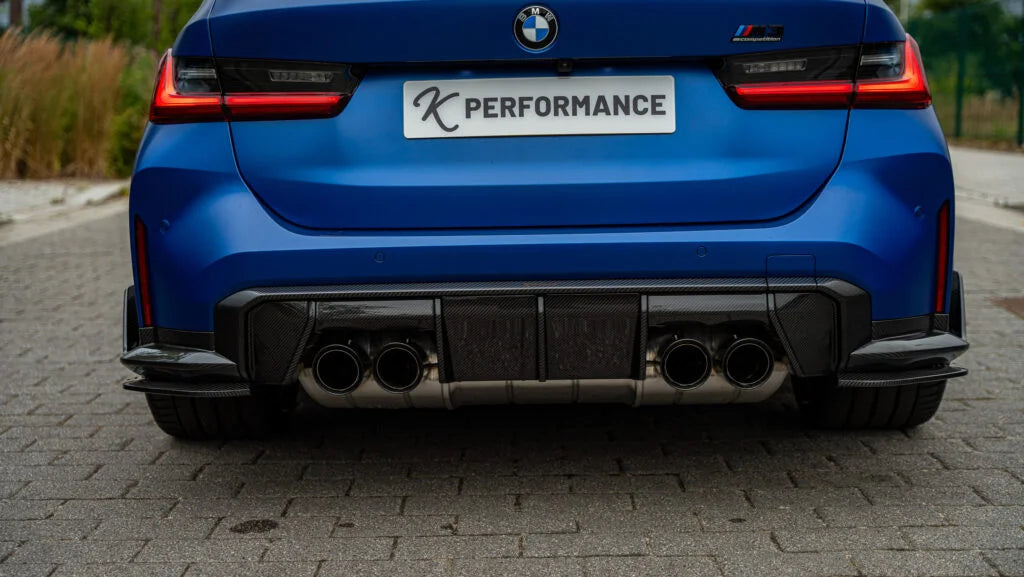 KP BMW M3/M4 Pre Preg Carbon Fibre OEM Style Diffuser Outline Trim (G80/G81/G82/G83)