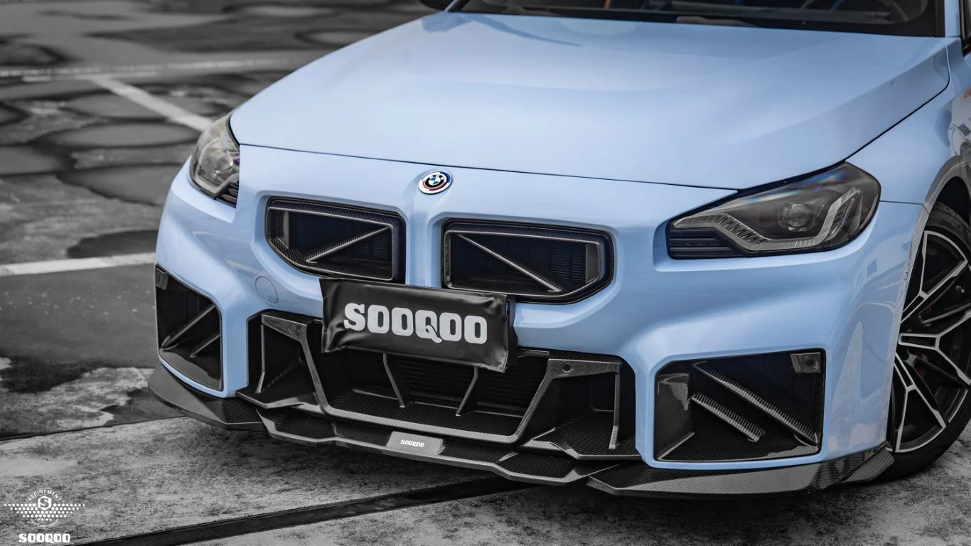 SOOQOO BMW M2 G87 Pre Preg Carbon Fibre Front Lip B