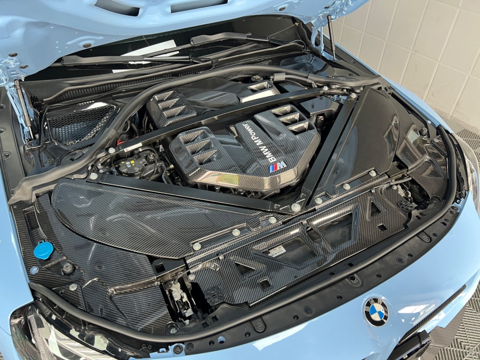 KP BMW M2/M3/M4 PRE PREG DRY CARBON FIBRE ENGINE BAY COVER SET (G80/G81/G82/G83/G87)