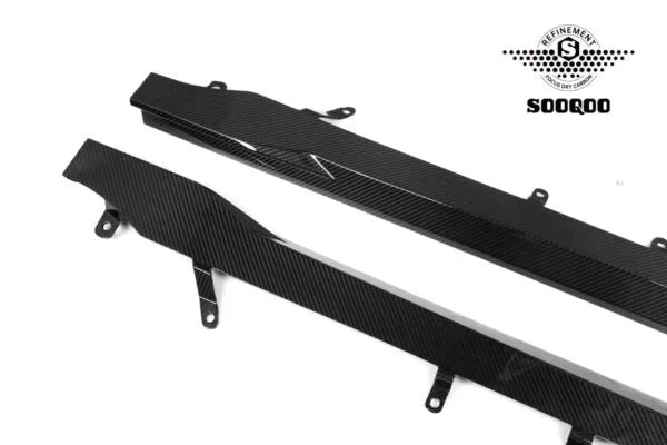 SOOQOO BMW M2 G87 Pre Preg Carbon Fibre Side Skirts