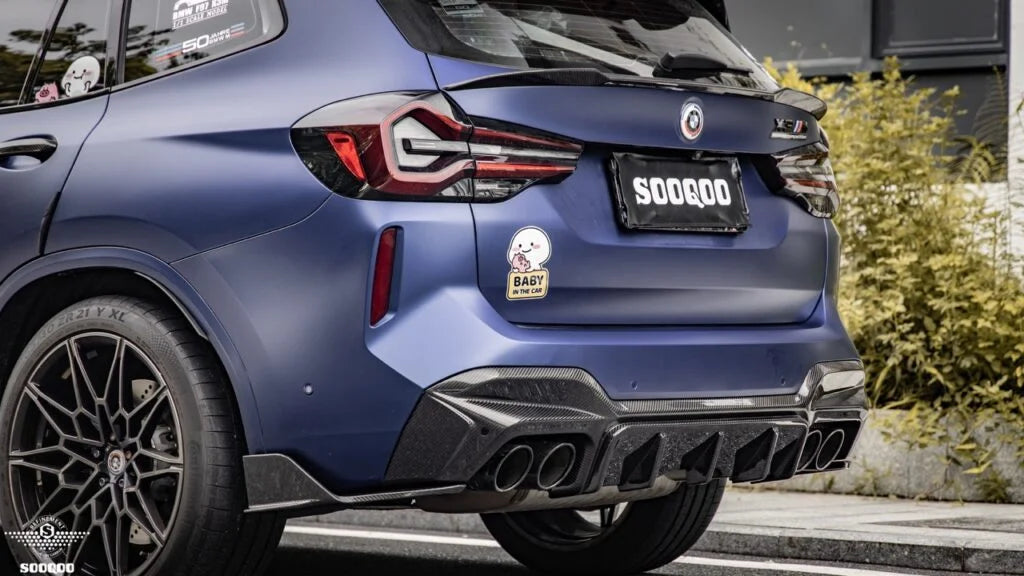 SOOQOO BMW X3M/X4M F97/F98 SQ Rear Diffuser