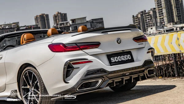 SOOQOO BMW 8 Series Pre Preg Carbon Fibre Rear Diffuser (G16)