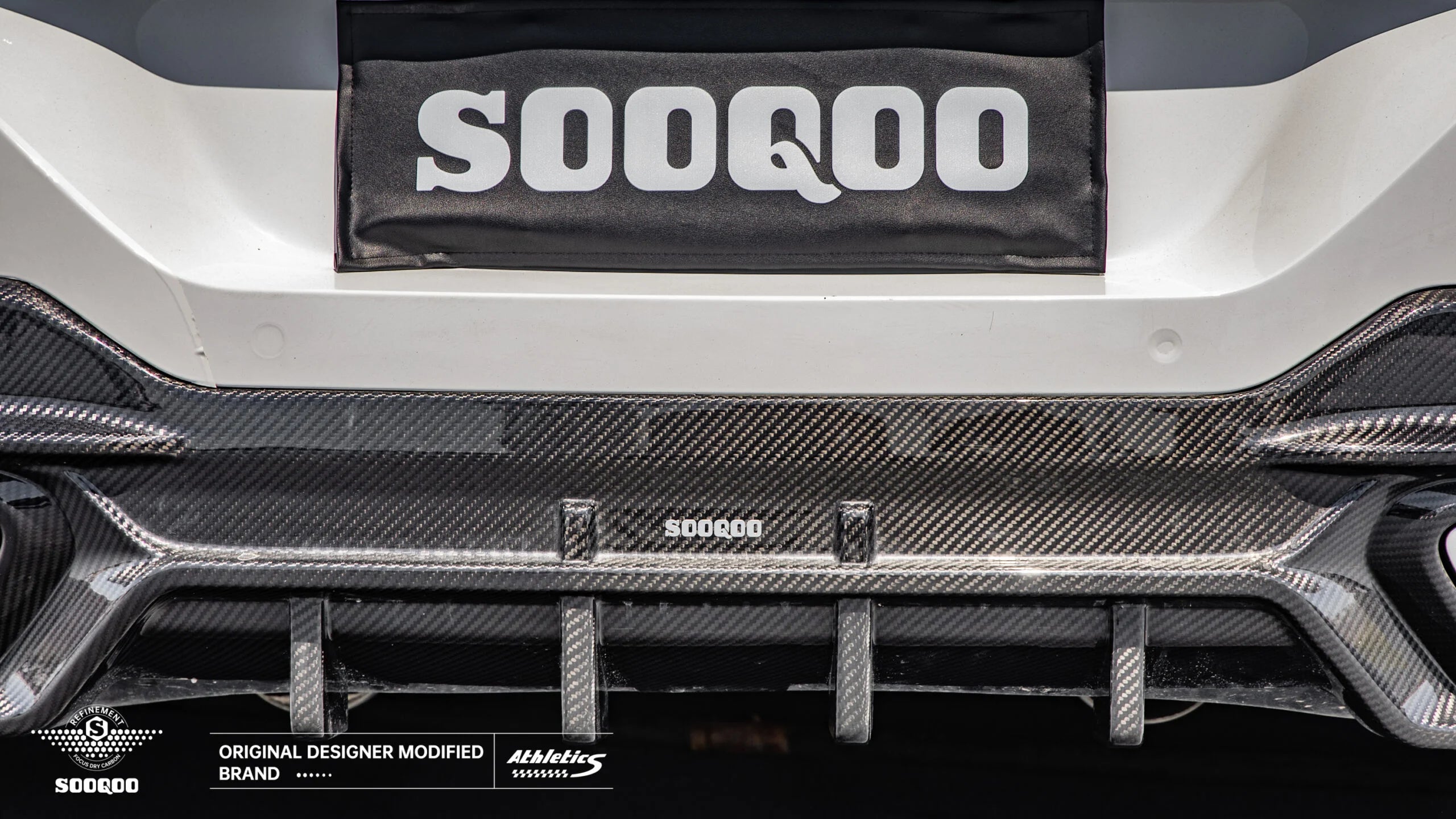 SOOQOO BMW 8 Series Pre Preg Carbon Fibre Rear Diffuser (G16)