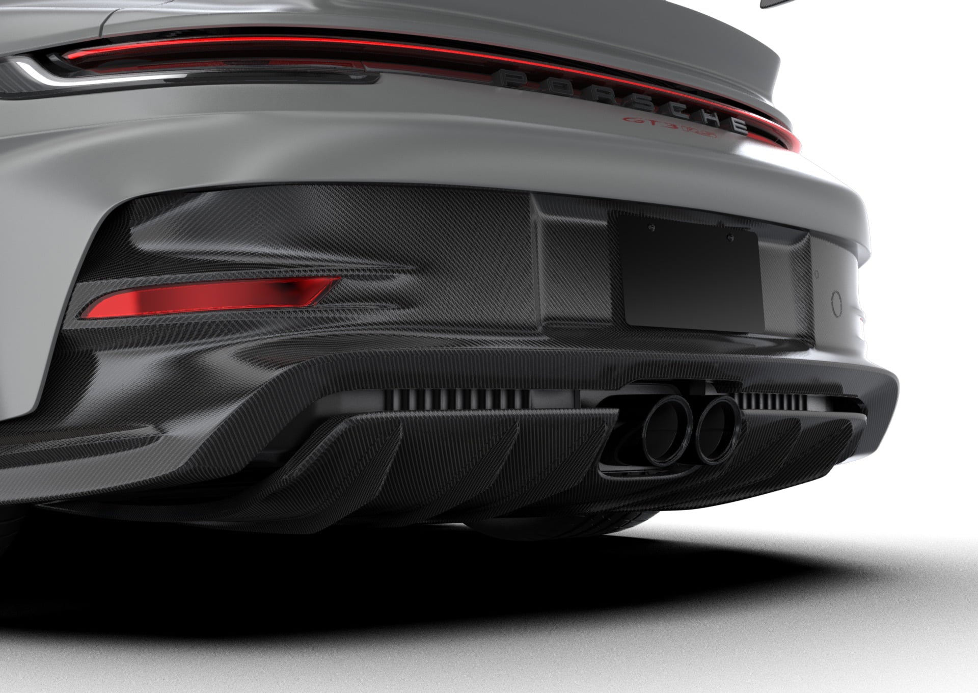 9Design Porsche 992 GT3 RS Rear Diffuser Under Tray