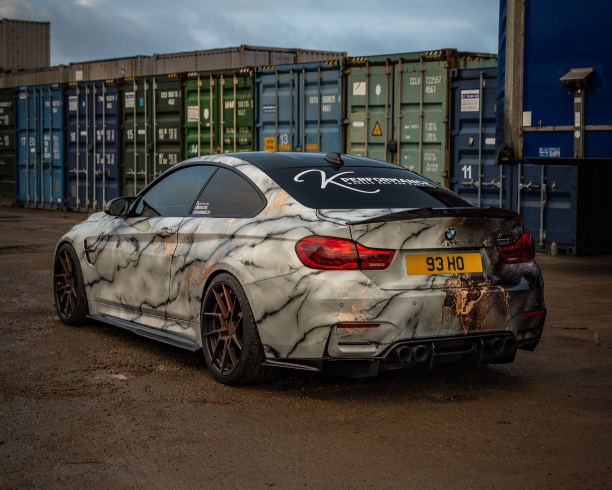 KP BMW M4 F82 Pre Preg Carbon Fibre PSM Style Boot Spoiler