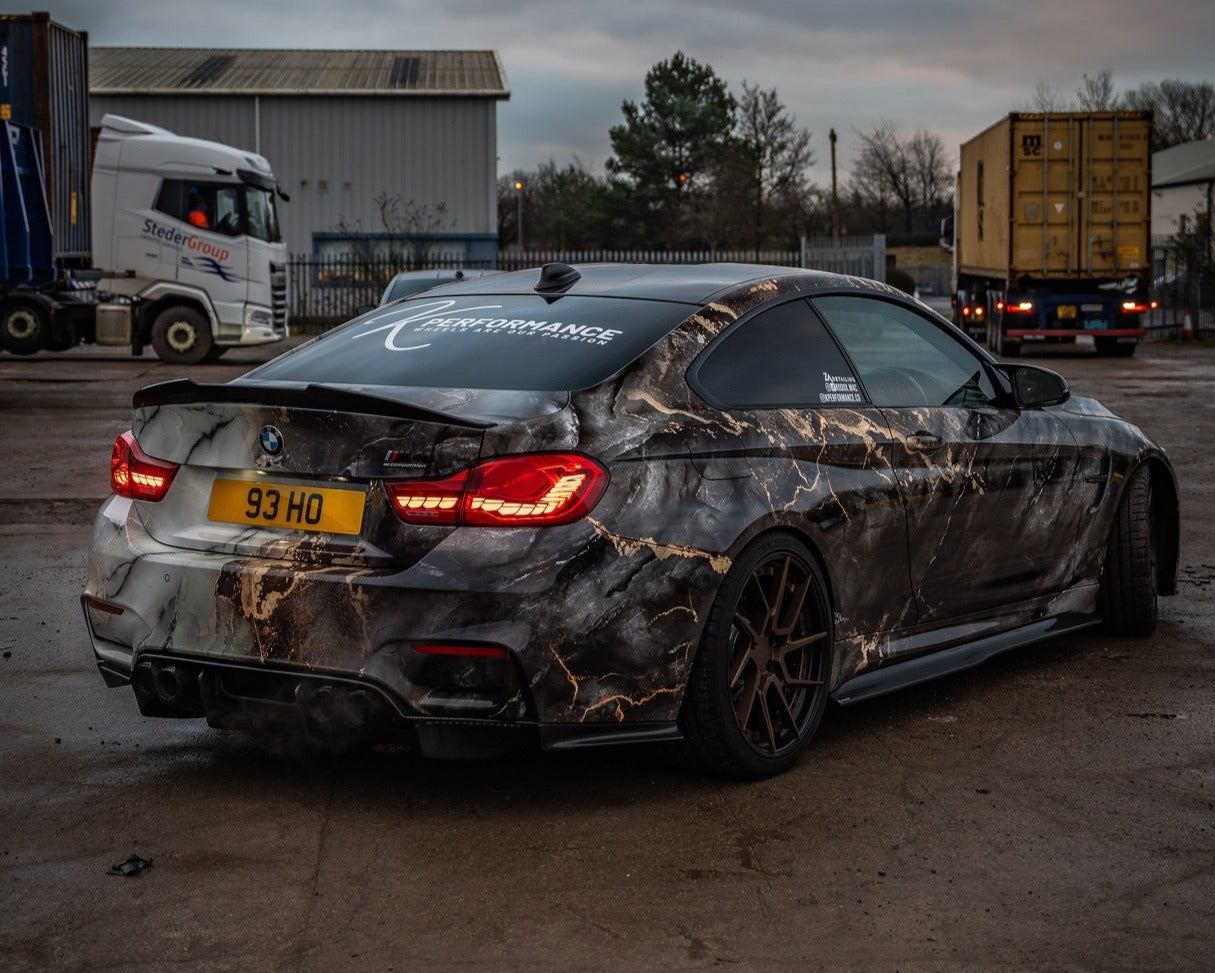 KP BMW M4 F82 Pre Preg Carbon Fibre PSM Style Boot Spoiler