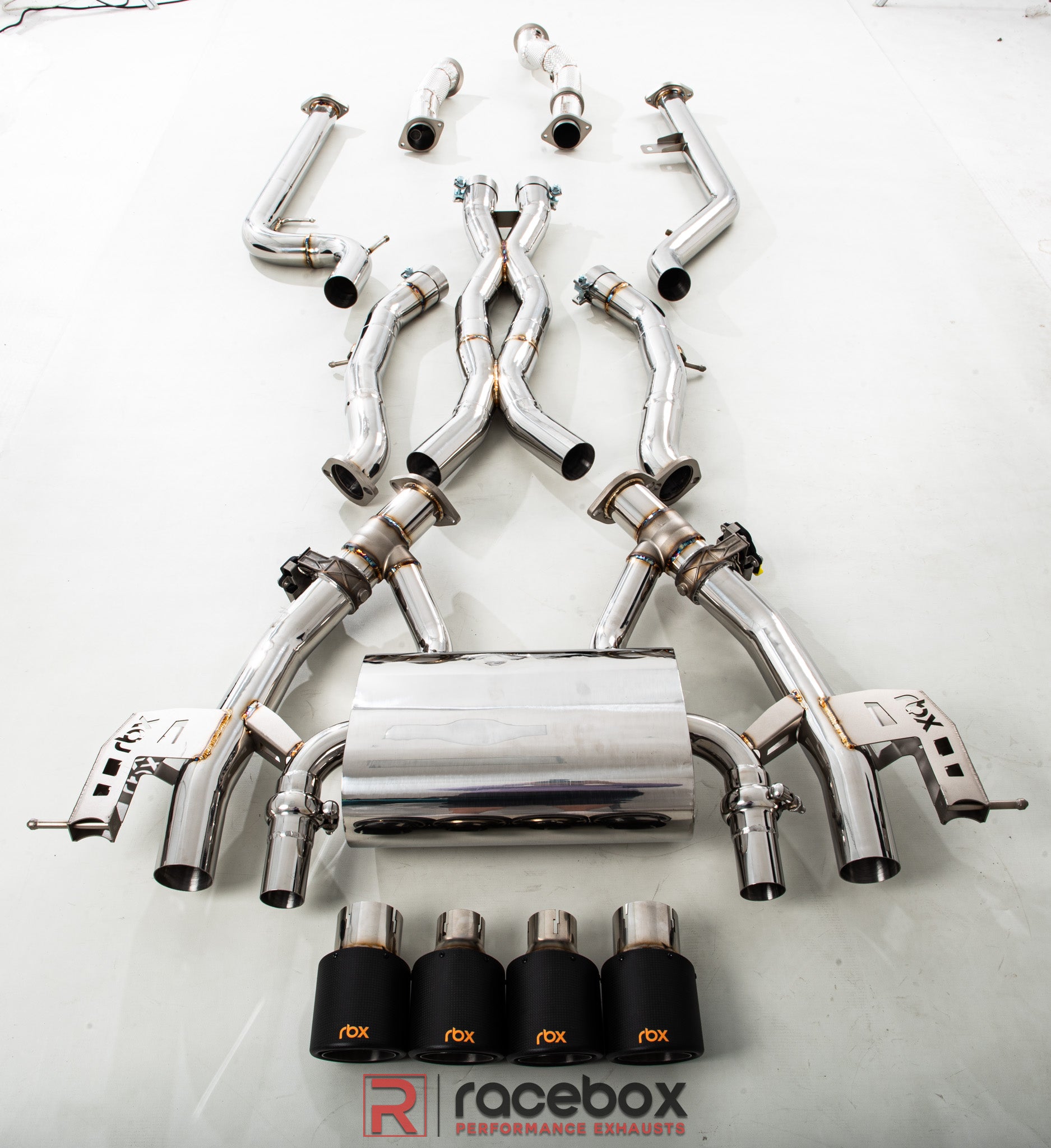 RBX BMW M3/M4 VALVE CONTROL EXHAUST SYSTEM WITH CARBON TIPS (G80/G81/G82/G83)