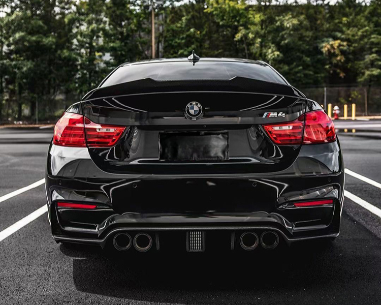 KP BMW M4 F82 Pre Preg Carbon Fibre PSM Style Boot Spoiler