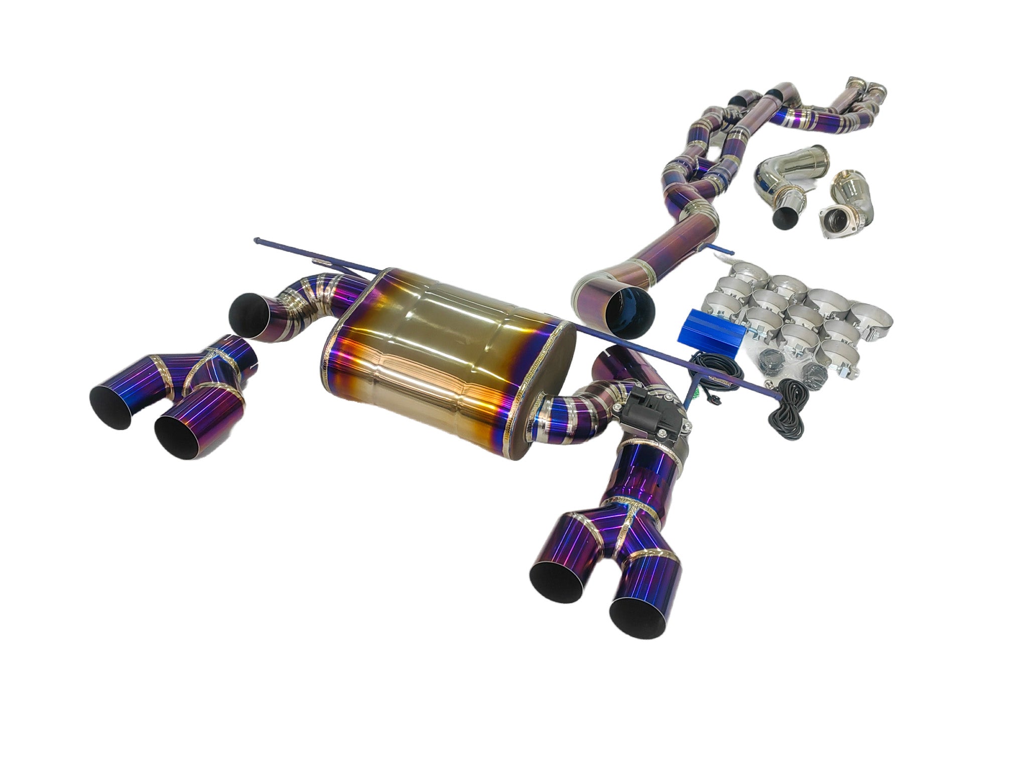 KP BMW M3/M4 TITANIUM VALVE CONTROL EXHAUST SYSTEM WITH CARBON TIPS (F80/F82/F83)