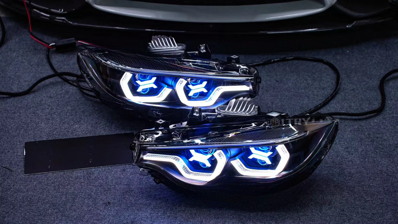 KP BMW M3/M4 Custom Design RGB X-Eyes Headlights (F80/82/83)