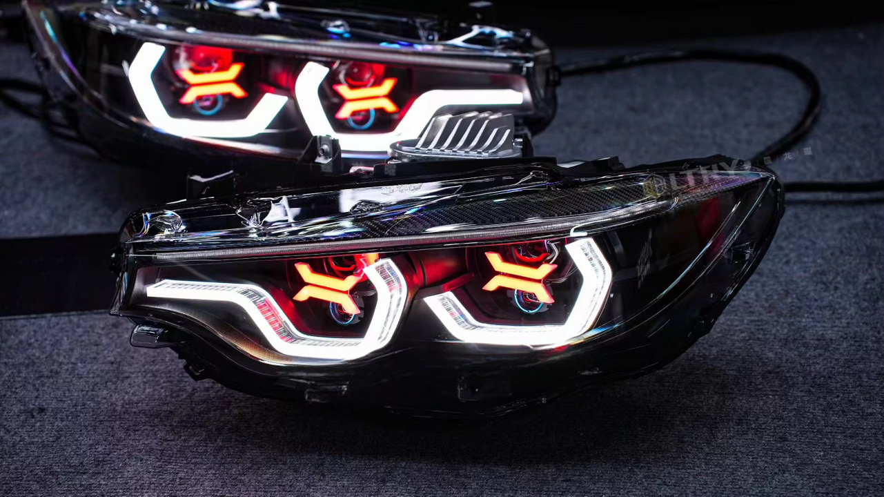 KP BMW M3/M4 Custom Design RGB X-Eyes Headlights (F80/82/83)