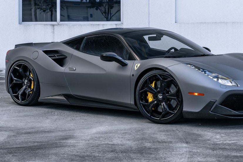 1016 INDUSTRIES FERRARI 488 Carbon Fibre Front Lip Extension Flippers