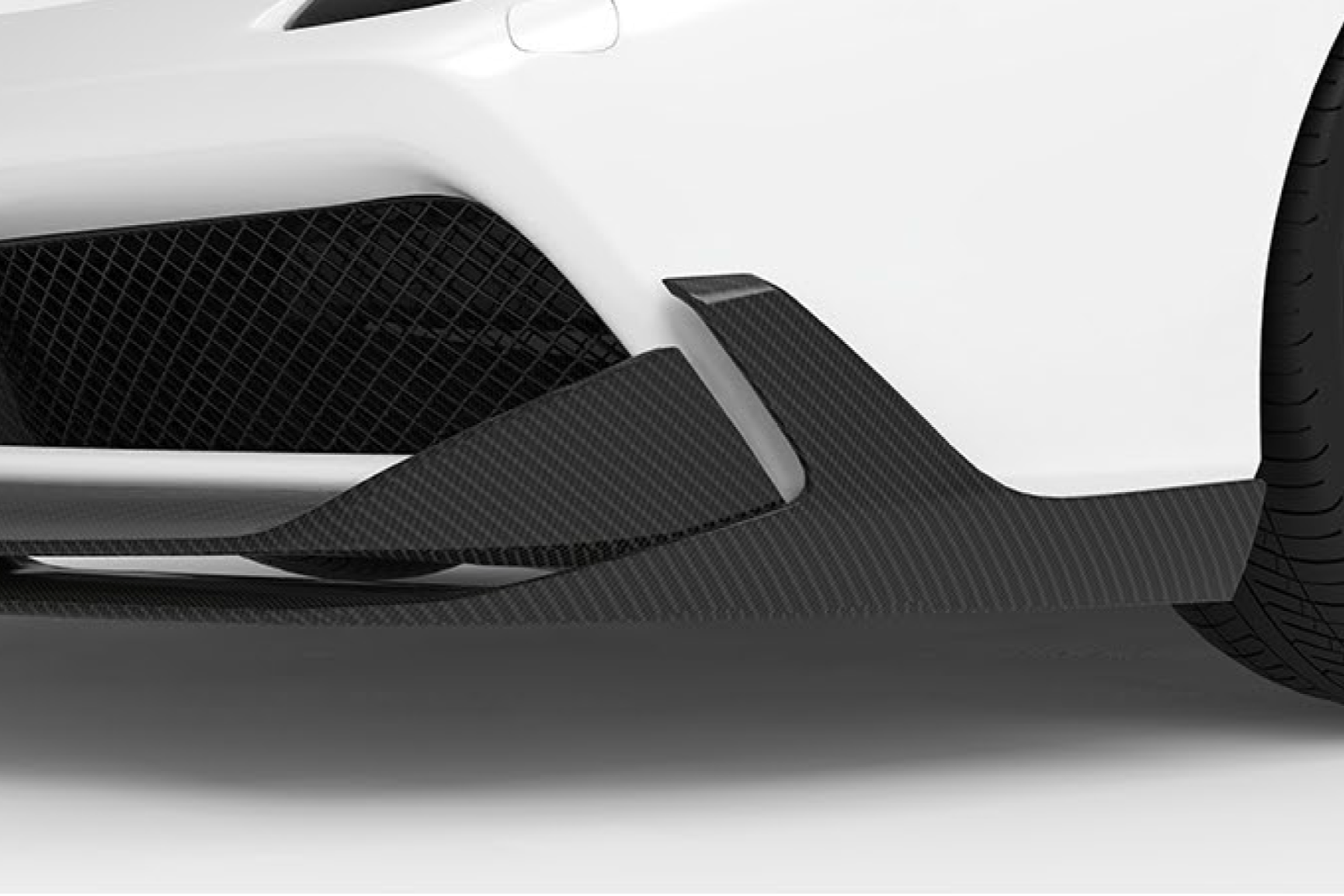 1016 INDUSTRIES FERRARI 488 Carbon Fibre Front Lip Extension Flippers