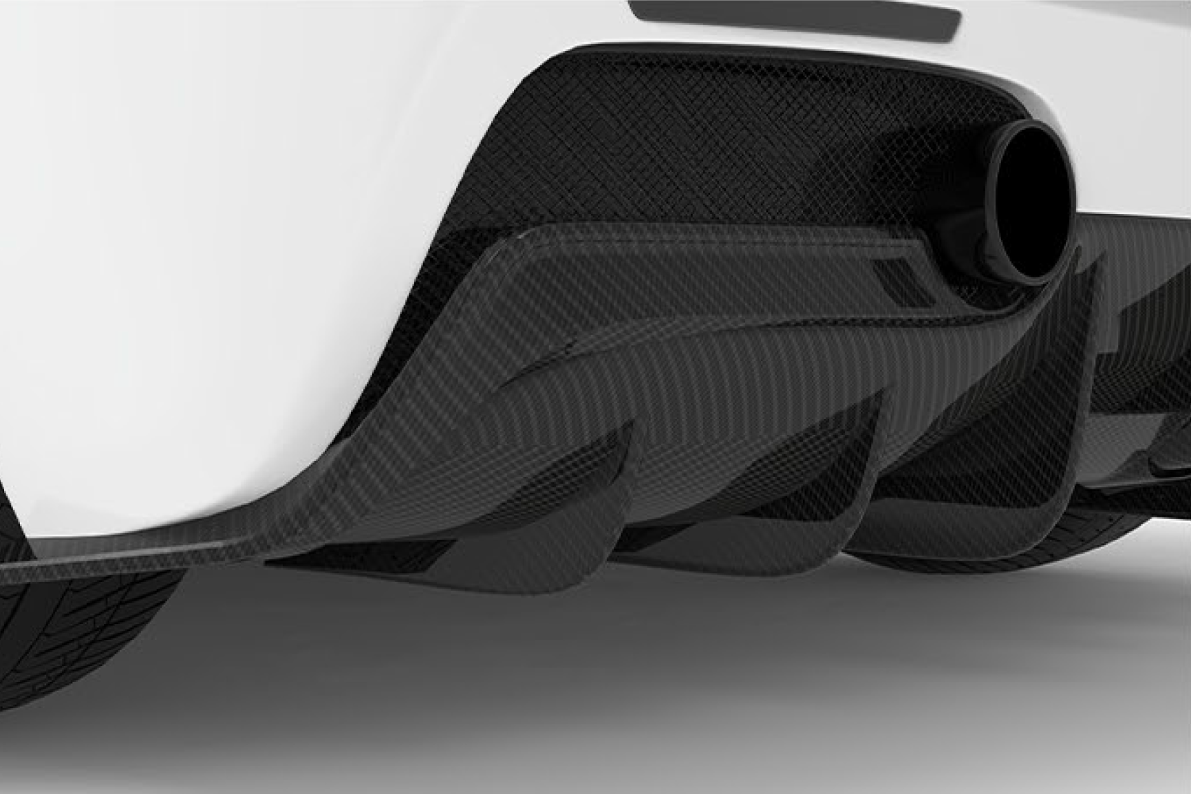 1016 INDUSTRIES FERRARI 488 Carbon Fibre Rear Upper Diffuser