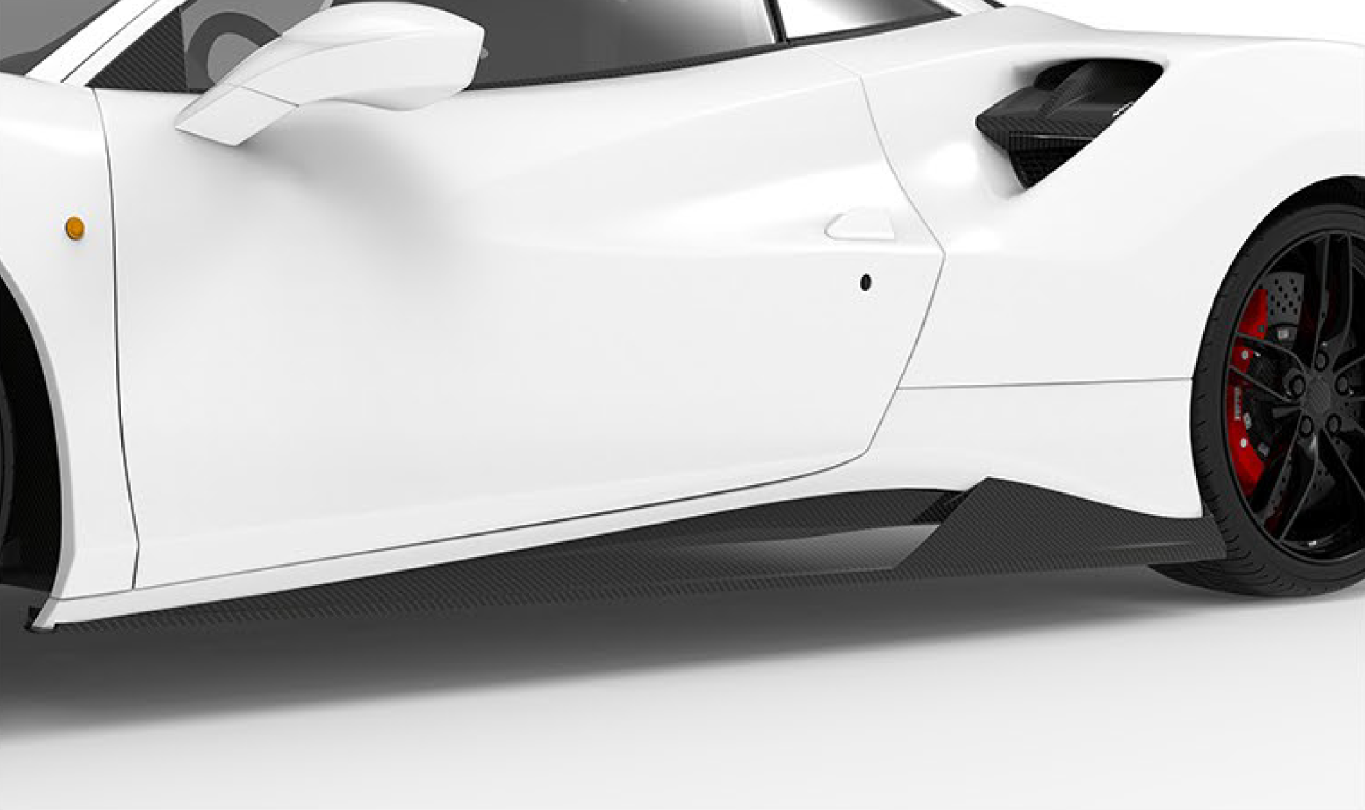 1016 INDUSTRIES FERRARI 488 Carbon Fibre Side Skirts